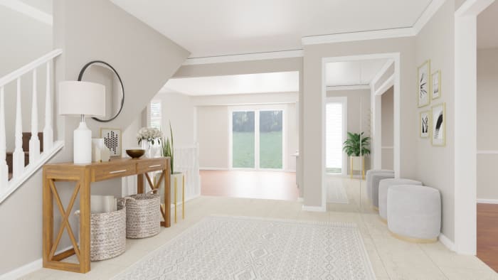 Warm Woods: Classic Transitional Entryway Design View 2 By Spacejoy