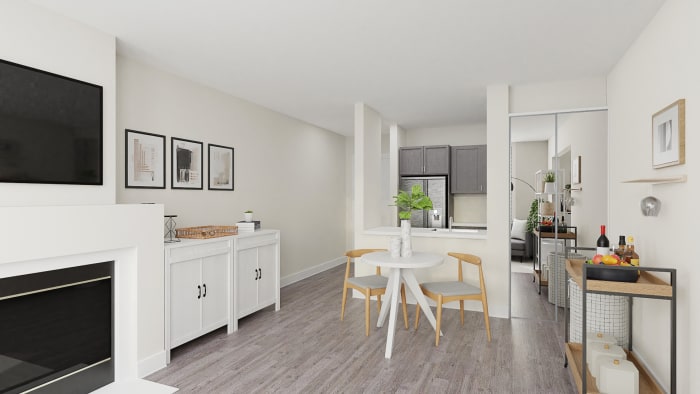 Monochromatic Space: Modern Minimalist Studio Design View 4 By Spacejoy