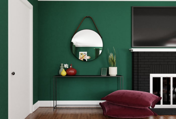 Unique Bold Living Room with Daring Boho-Eclectic Vibes Design View 4 By Spacejoy