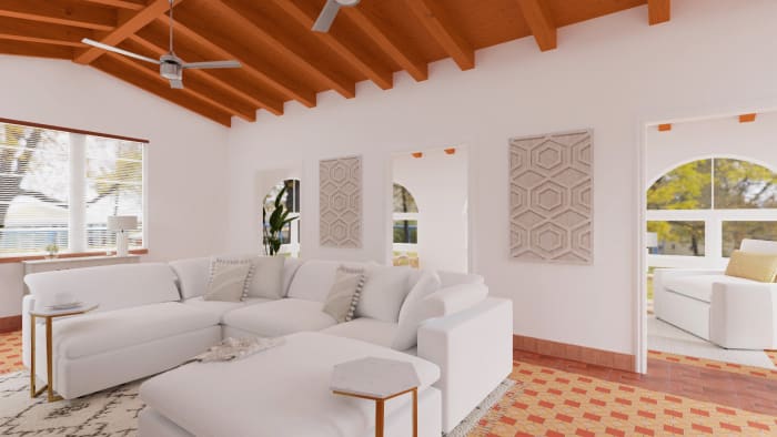 Neutral Elegant Living Room Design View 2 By Spacejoy