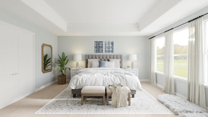 A Hotel-Worthy Relaxing Coastal Inspired Neutral Bedroom Design View 2 By Spacejoy