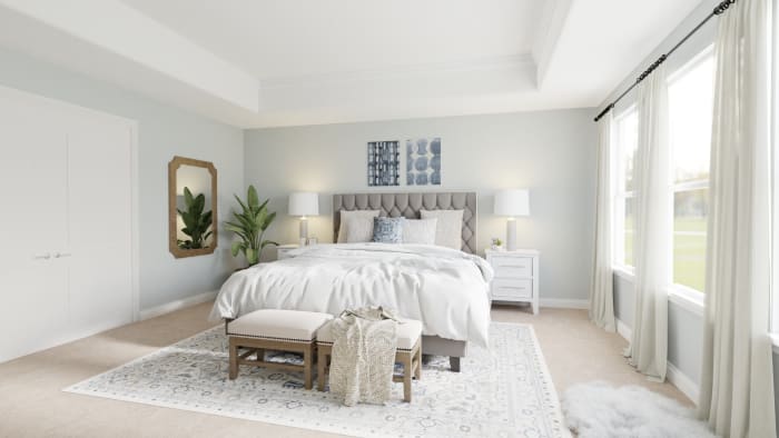 A Hotel-Worthy Relaxing Coastal Inspired Neutral Bedroom Design View 3 By Spacejoy