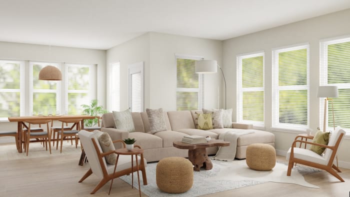 An Open Space for This Scandinavian Living Room Design View 2 By Spacejoy