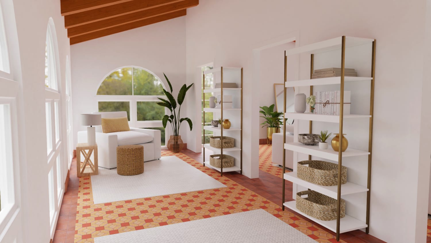 Neutral Elegant Living Room Design By Spacejoy