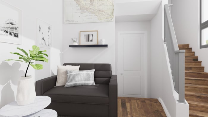 Small Spaces: Scandinavian Living Room Design View 2 By Spacejoy