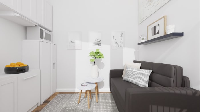 Small Spaces: Scandinavian Living Room Design View 3 By Spacejoy