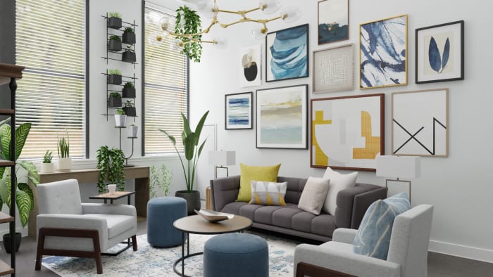 An Urban-Eclectic Living Room Suited for Plant Lovers Design View 2 By Spacejoy