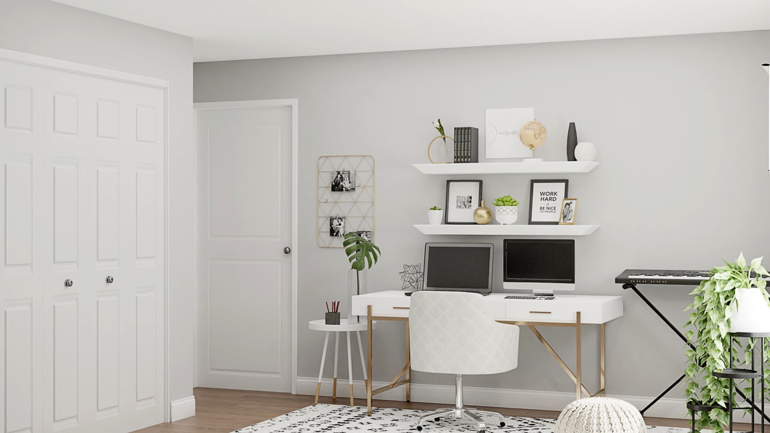 Spacejoy review of Home Office Designed For Mackenzie Hesler