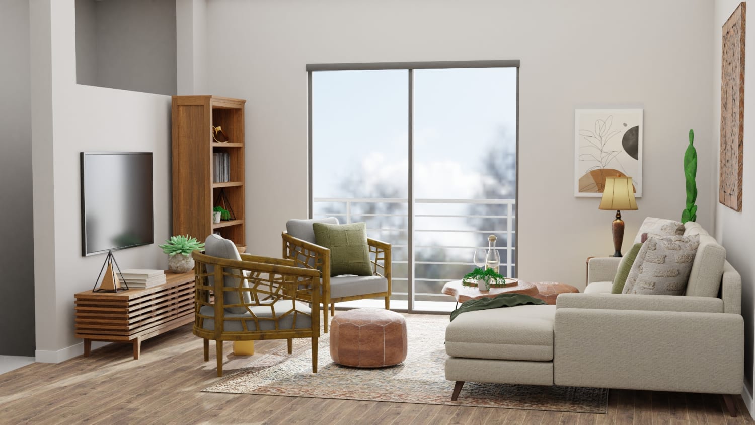 A Pinterest-Worthy Intriguing Open Living Room Design By Spacejoy