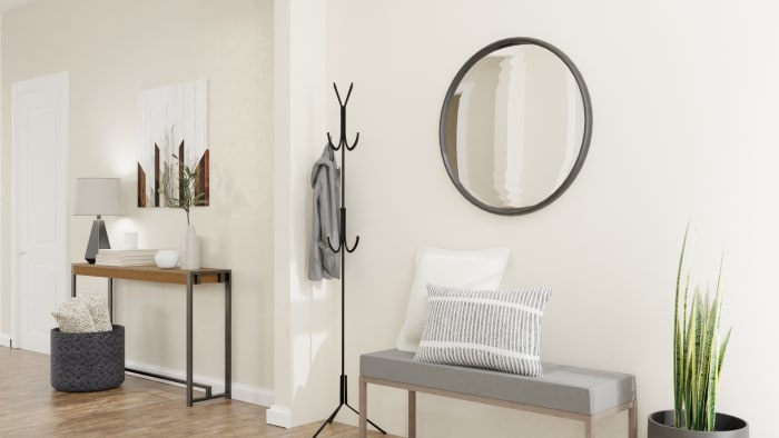 A Modern Rustic Entryway to Inspire Inner Peace Design View 2 By Spacejoy