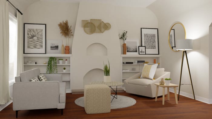 Spacejoy review of Living Room Designed For Lindsay Rothlisberger 2