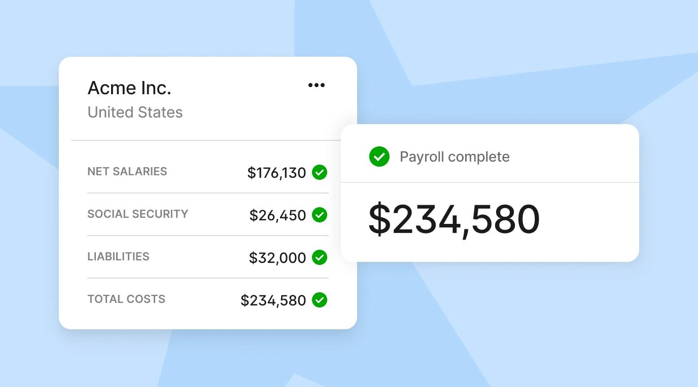 Deel submit and fund payroll