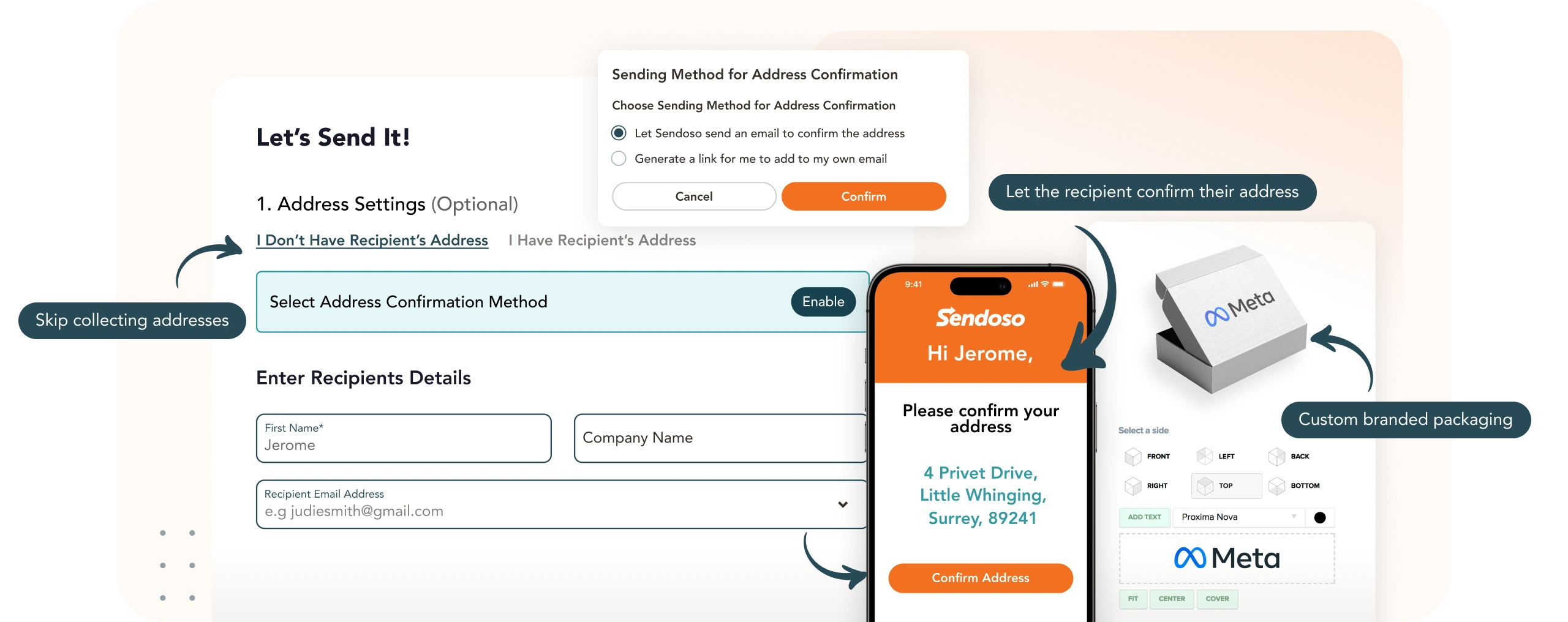 Send with in-house fulfillment