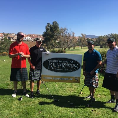 Golf Tournament Killarneys board.