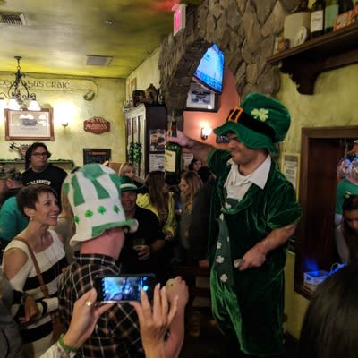Paddy's Day celebration, guests.