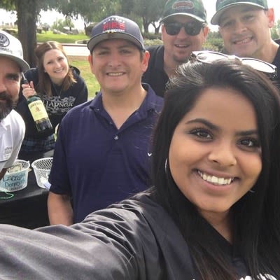 Staff taking a selfie.