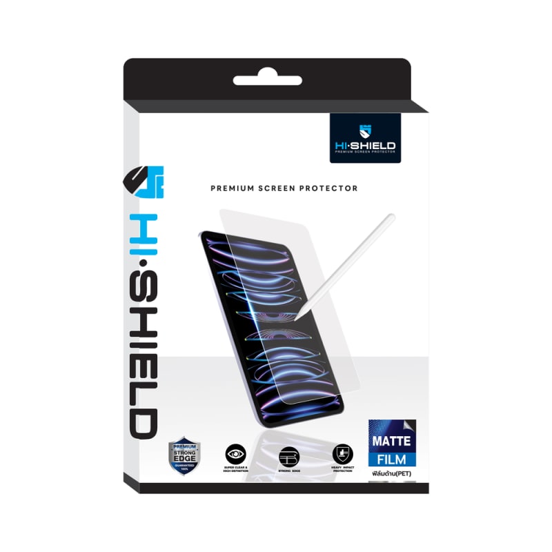 HI-SHIELD ฟิล์มด้าน iPad Air (M2) - Matte Film PET 1