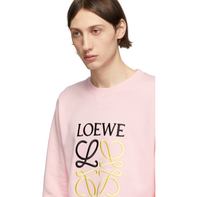 loewe embroidered logo sweatshirt 黑色