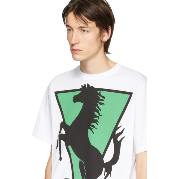 bighorse,horseriding big horse graphic-print crewneck cotton-jersey t-shirt in 00010