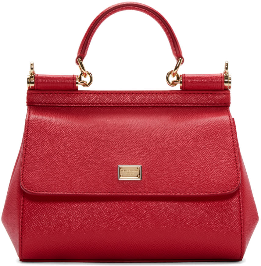 Dolce and Gabbana Red Small Miss Sicily Bag