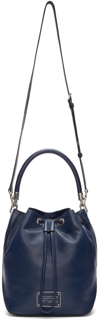 Marc By Marc Jacobs Navy Large New Too Hot To Handle Bucket Bag