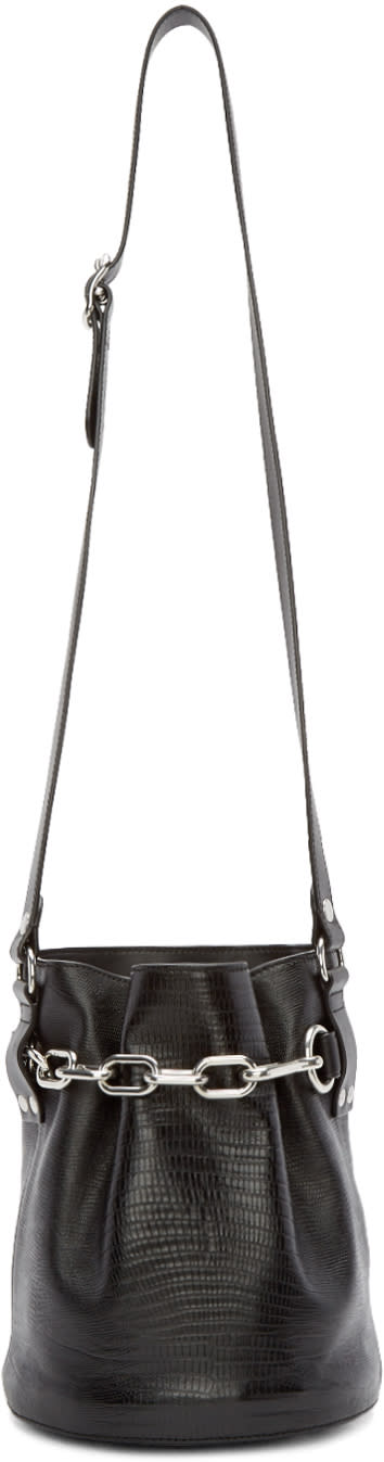 Alexander Wang Black Iguana Alpha Bucket Bag Alexander Wang Black Iguana Alpha Bucket Bag