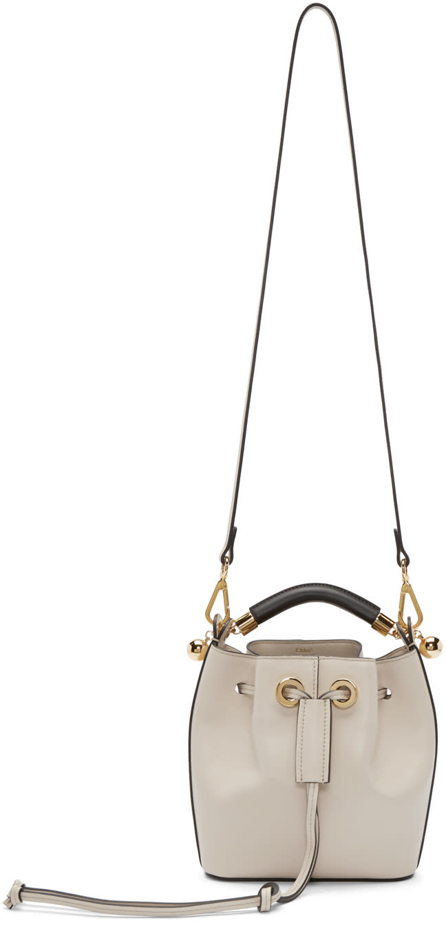 Chloe Beige Small Gala Bucket Bag