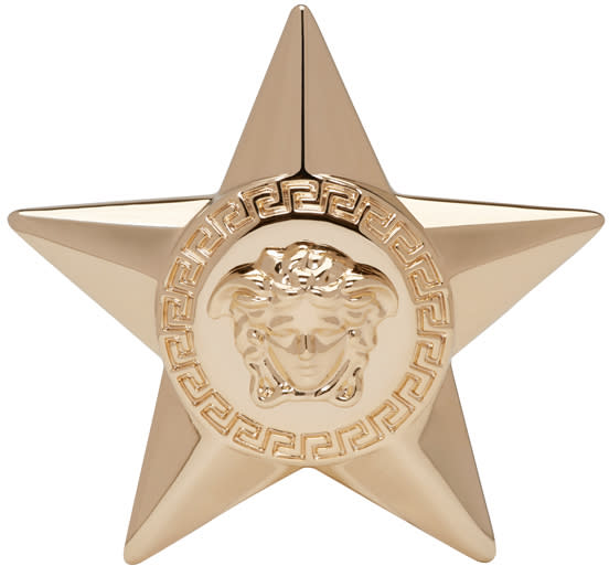Versace Gold Medusa Star Brooch
