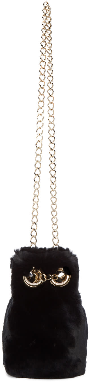 Yves Salomon Black Fur Bucket Bag Yves Salomon Black Fur Bucket Bag
