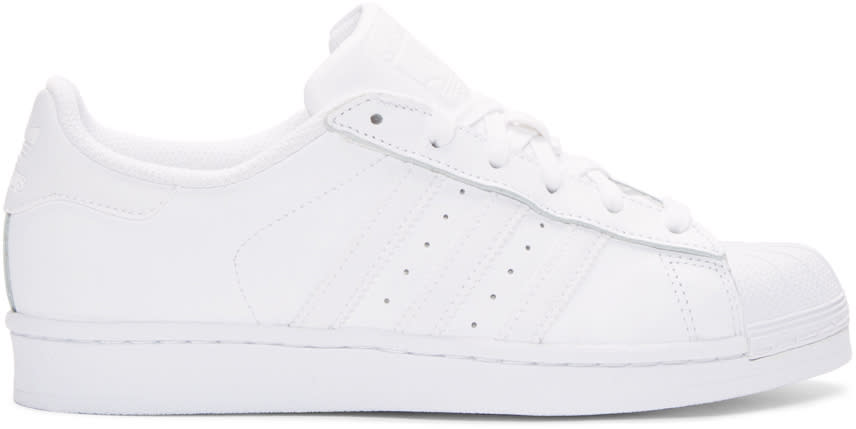 Adidas Originals White Superstar Sneakers