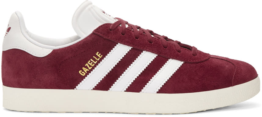 Adidas Originals Burgundy Og Vintage Gazelle Sneakers