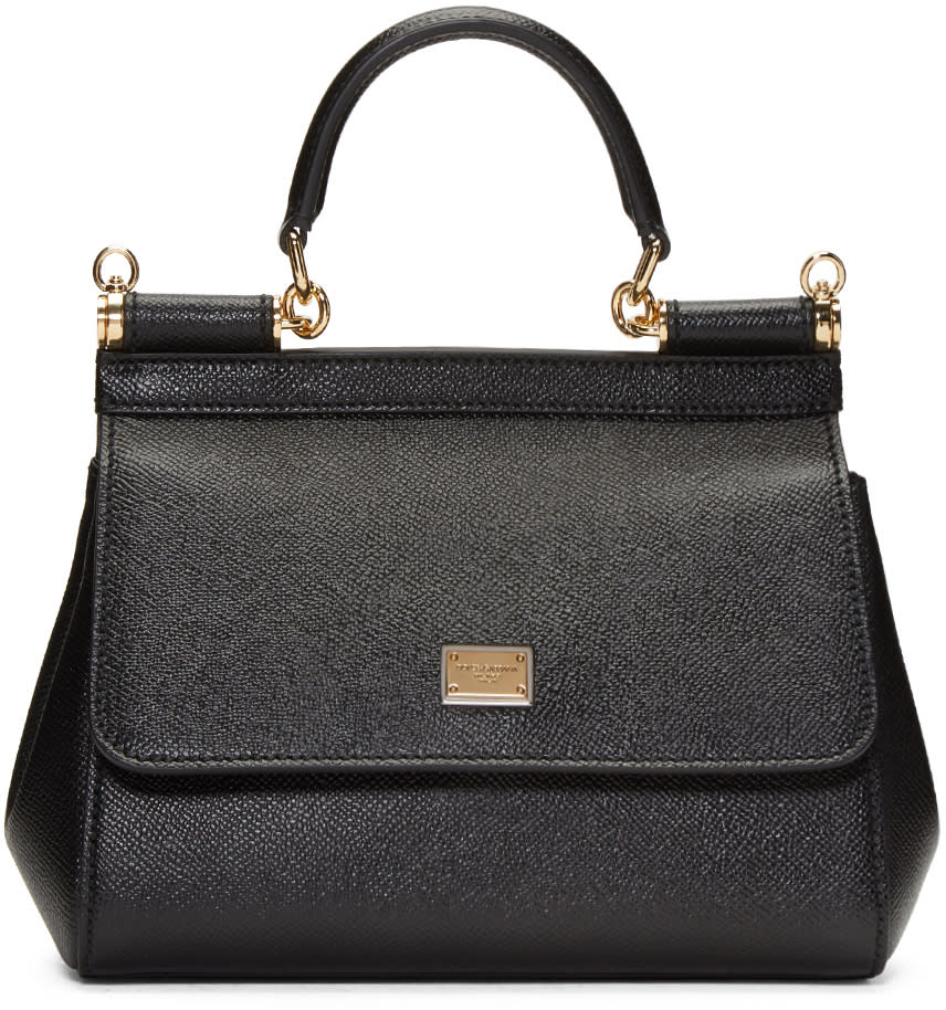 Dolce and Gabbana Black Small Miss Sicily Bag