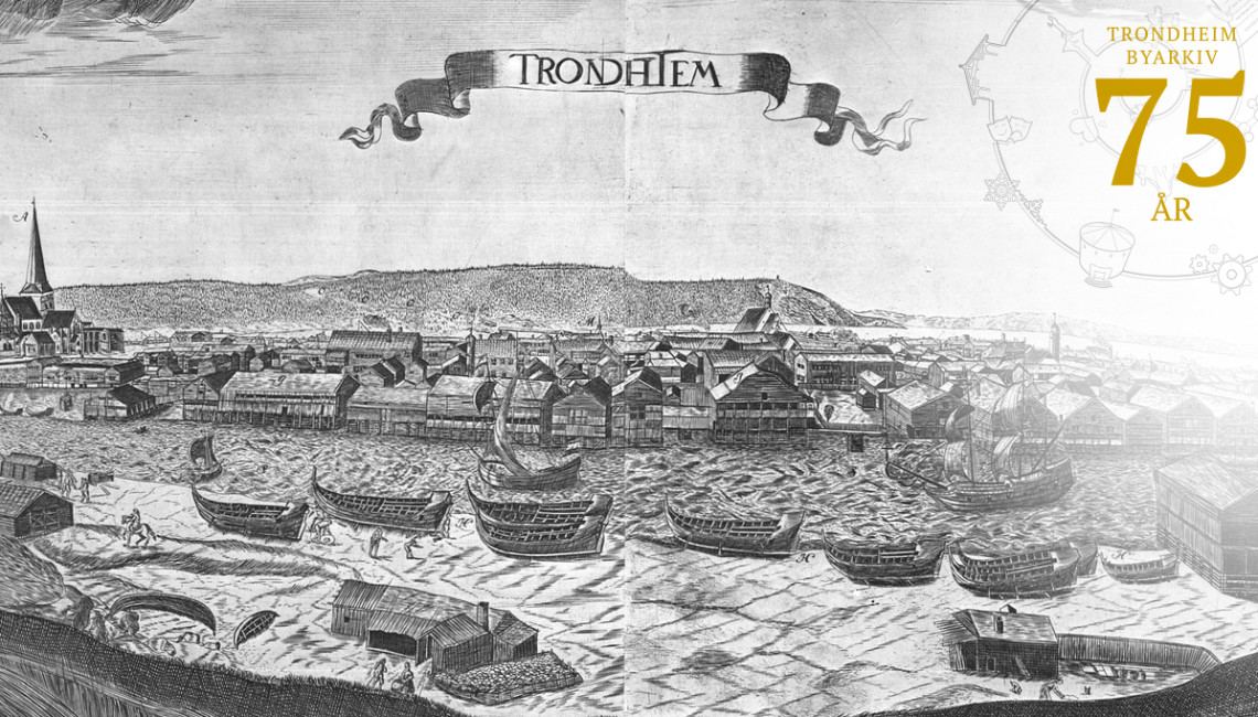 Jacob Maschius - Trondhjem - Urbs Norrigiæ Celeberrima Nidrosia (1674)