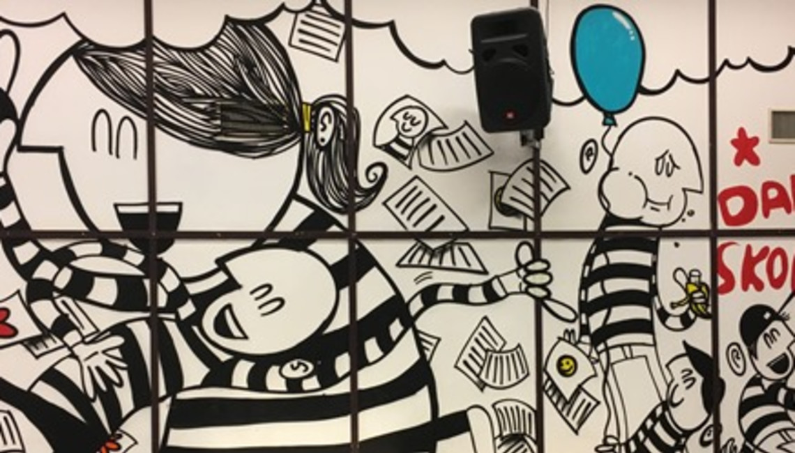 Samlingsrom grafitti