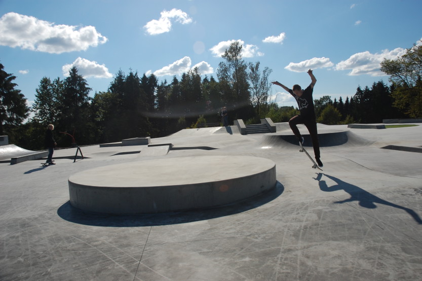 Skateparken i Sarpsborg. Skateparken i Sarpsborg.
