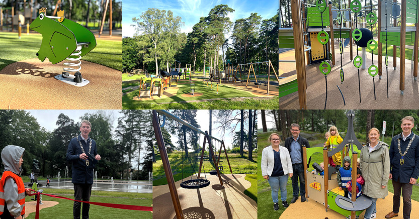 Åpnet ny lekeplass i Kulåsparken Åpnet ny lekeplass i Kulåsparken