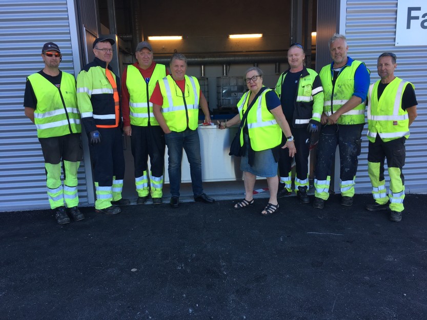 Mottaket for farlig avfall ved Gatedalen miljøanlegg er pusset opp. Mottaket for farlig avfall ved Gatedalen miljøanlegg er pusset opp.