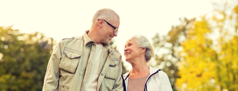 Seniorpar, illustrasjonsfoto