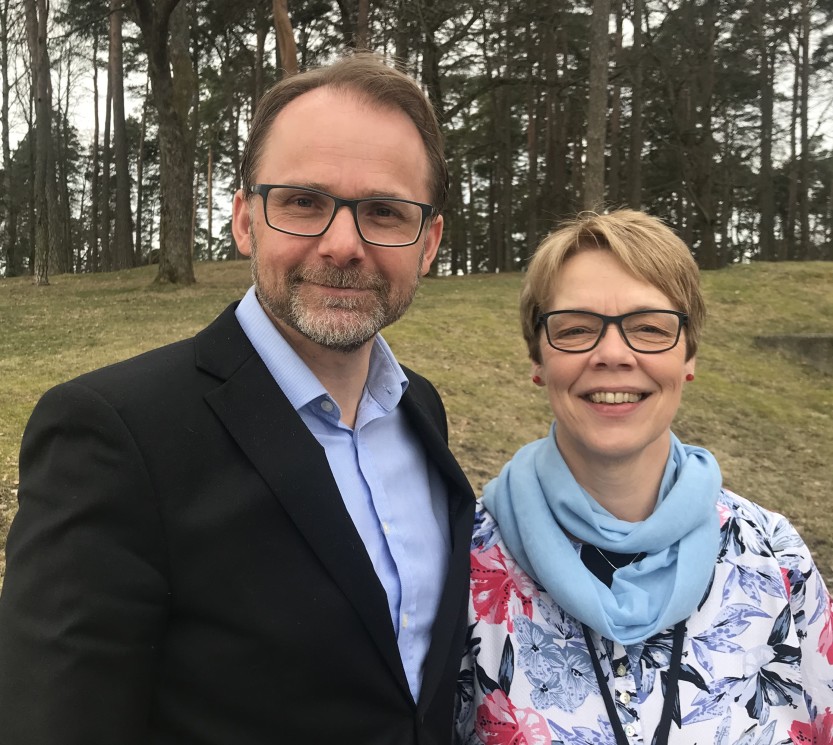 Erik Bråthen og kommunedirektør Unni Skaar Erik Bråthen og kommunedirektør Unni Skaar
