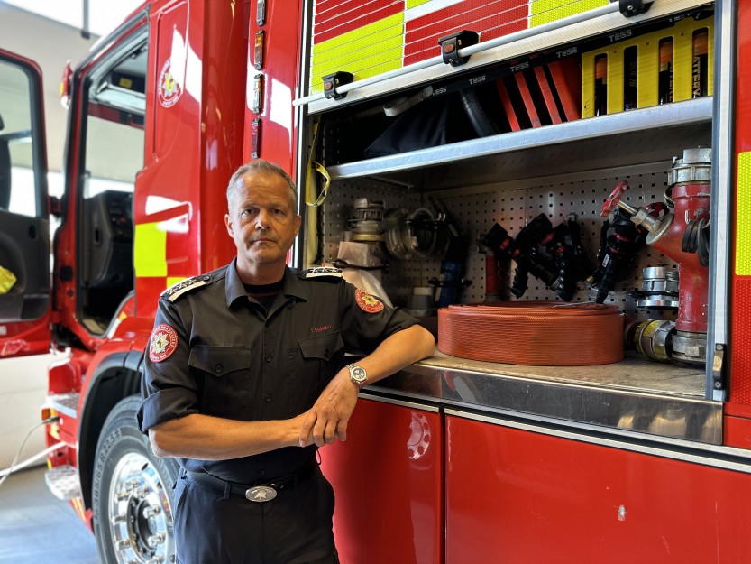 BRANNSJEF Terje Surdal i Sarpsborg brannvesen (foto: Ole Christian Foss)