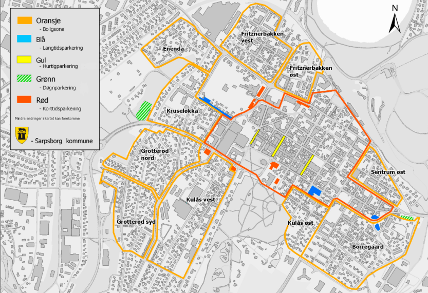 Her er kart over parkeringssonene i Sarpsborg sentrum. Her er kart over parkeringssonene i Sarpsborg sentrum.
