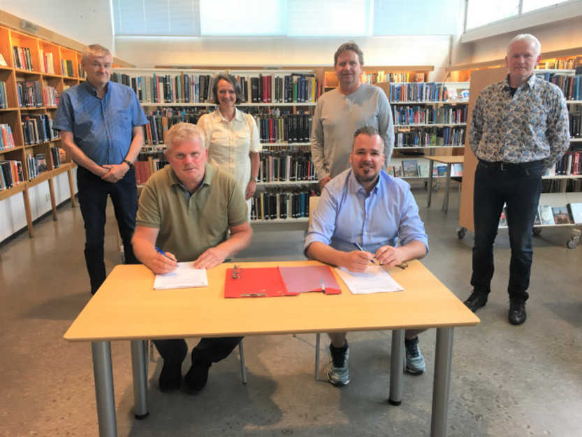 Prosjekteringskontrakt underskrevet for nytt bibliotek i 2023 Prosjekteringskontrakt underskrevet for nytt bibliotek i 2023