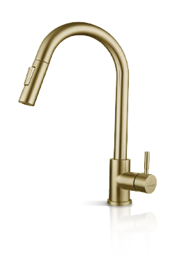 SUS304 Kitchen Sink Mixer Tap ZEN-PMT-3077-GD