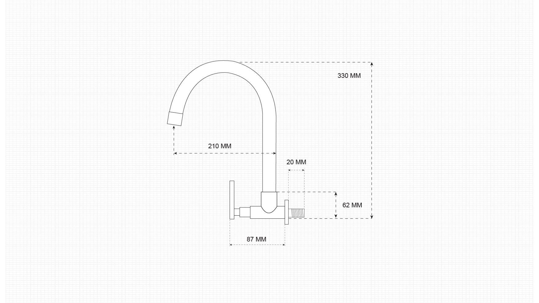 Technical Drawing for ZEN-WCT-8062-ST