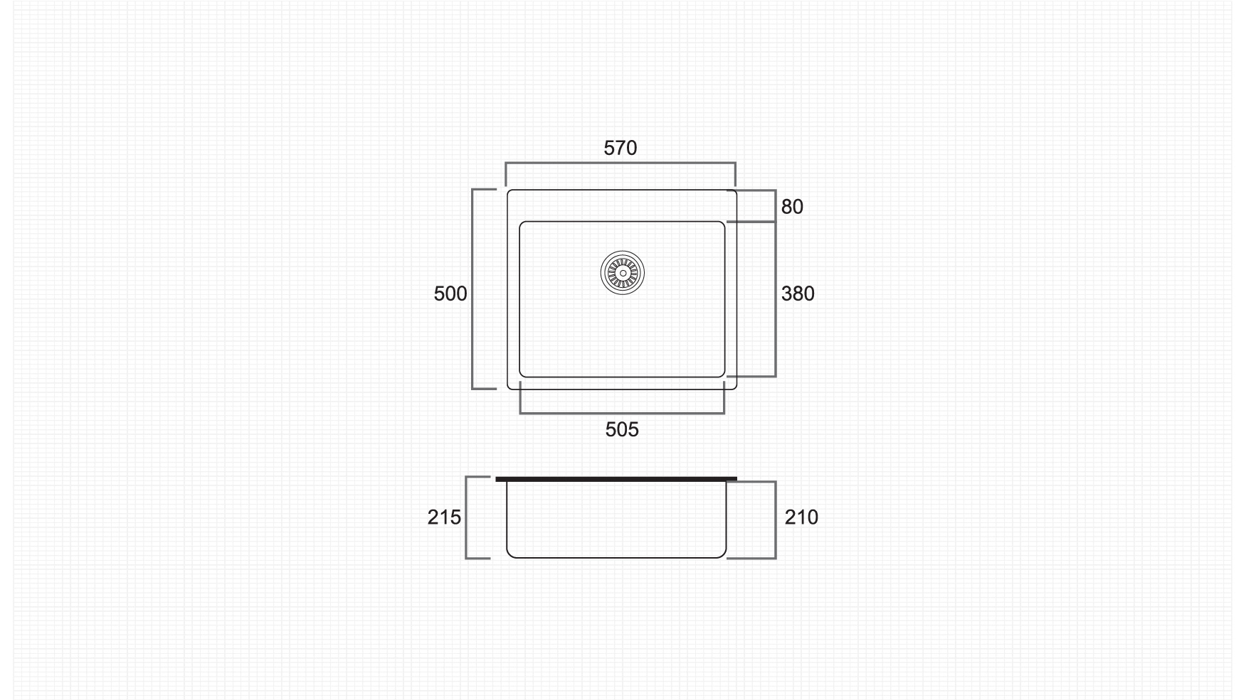 Technical Drawing for ZEN-SB-GR5750-GY