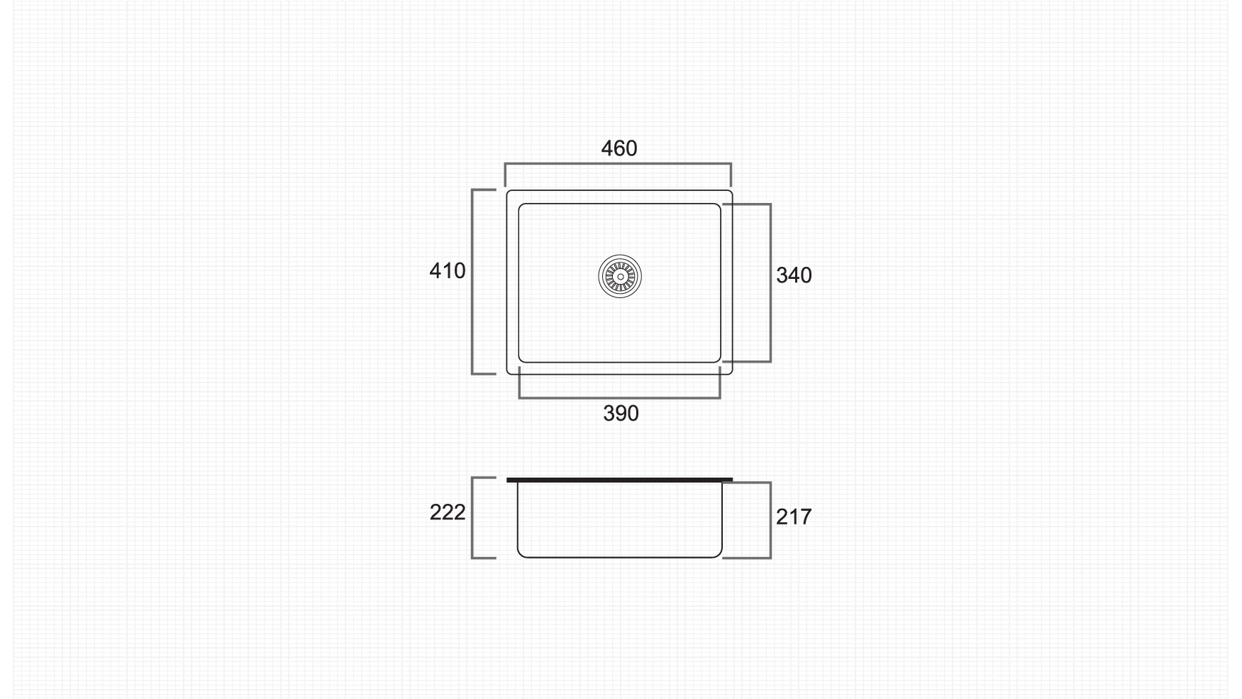Technical Drawing for ZEN-SB-GR4641-BK