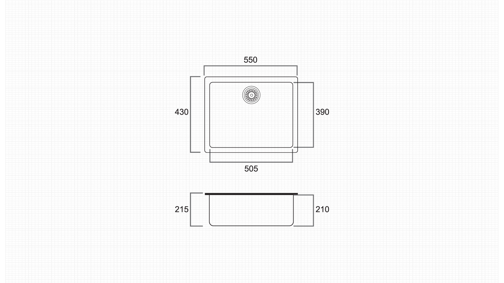 Technical Drawing for ZEN-SB-GR5543-BK