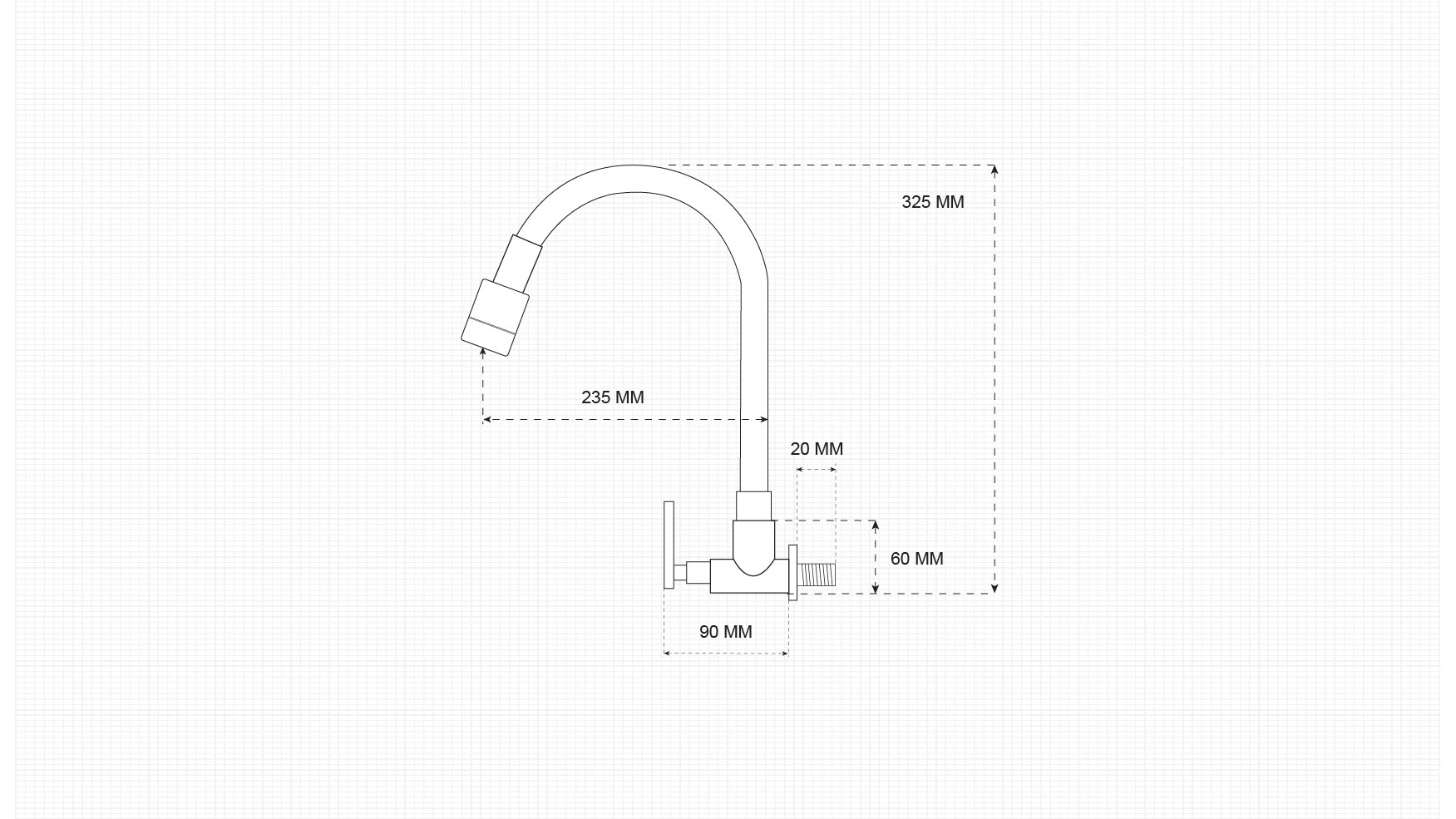 Technical Drawing for ZEN-WFT-8032-ST