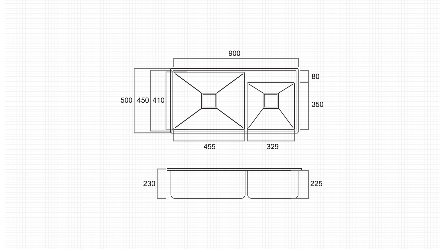 Technical Drawing for ZEN-DB-9050-ST