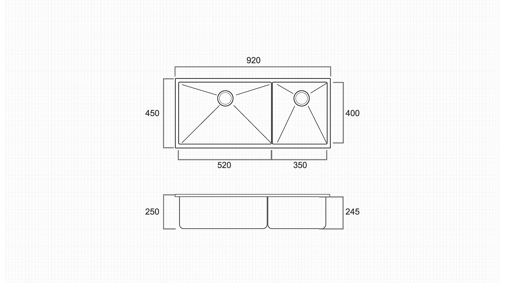 Technical Drawing for ZEN-DB-9245-ST